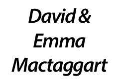 David & Emma Mactaggart